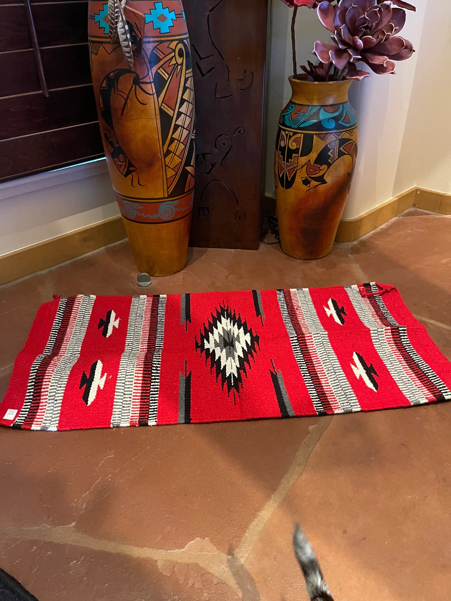 Southwest Aztec accent rug 40”-20”