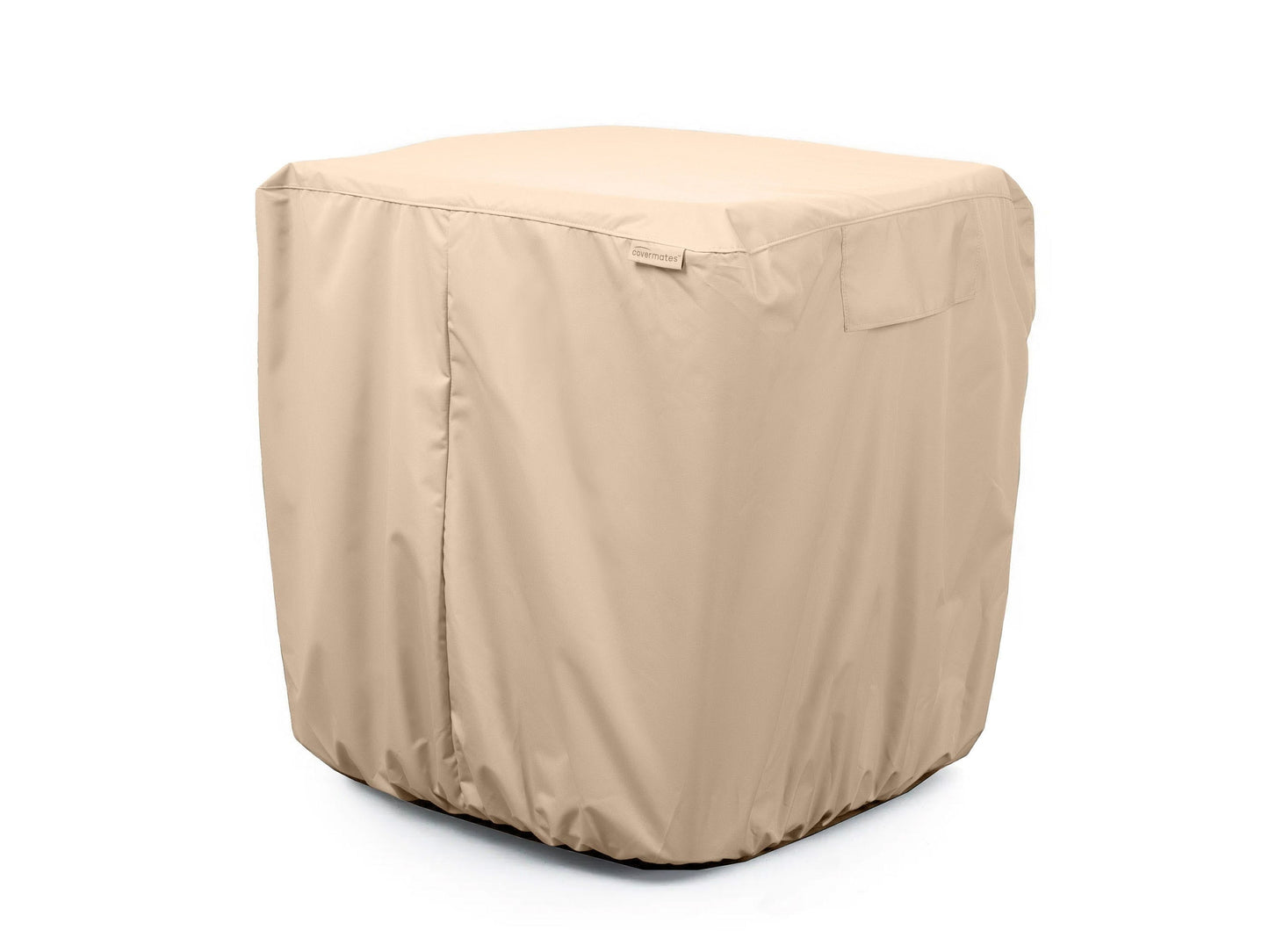 Covermates Air Conditioner Cover - Heavy-Duty Polyester. Weather Resistant. Elastic Hem. AC & Equipment-Ripstop Tan