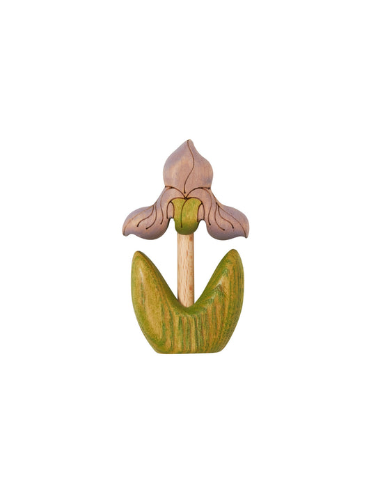 Hand Carved Iris Flower
