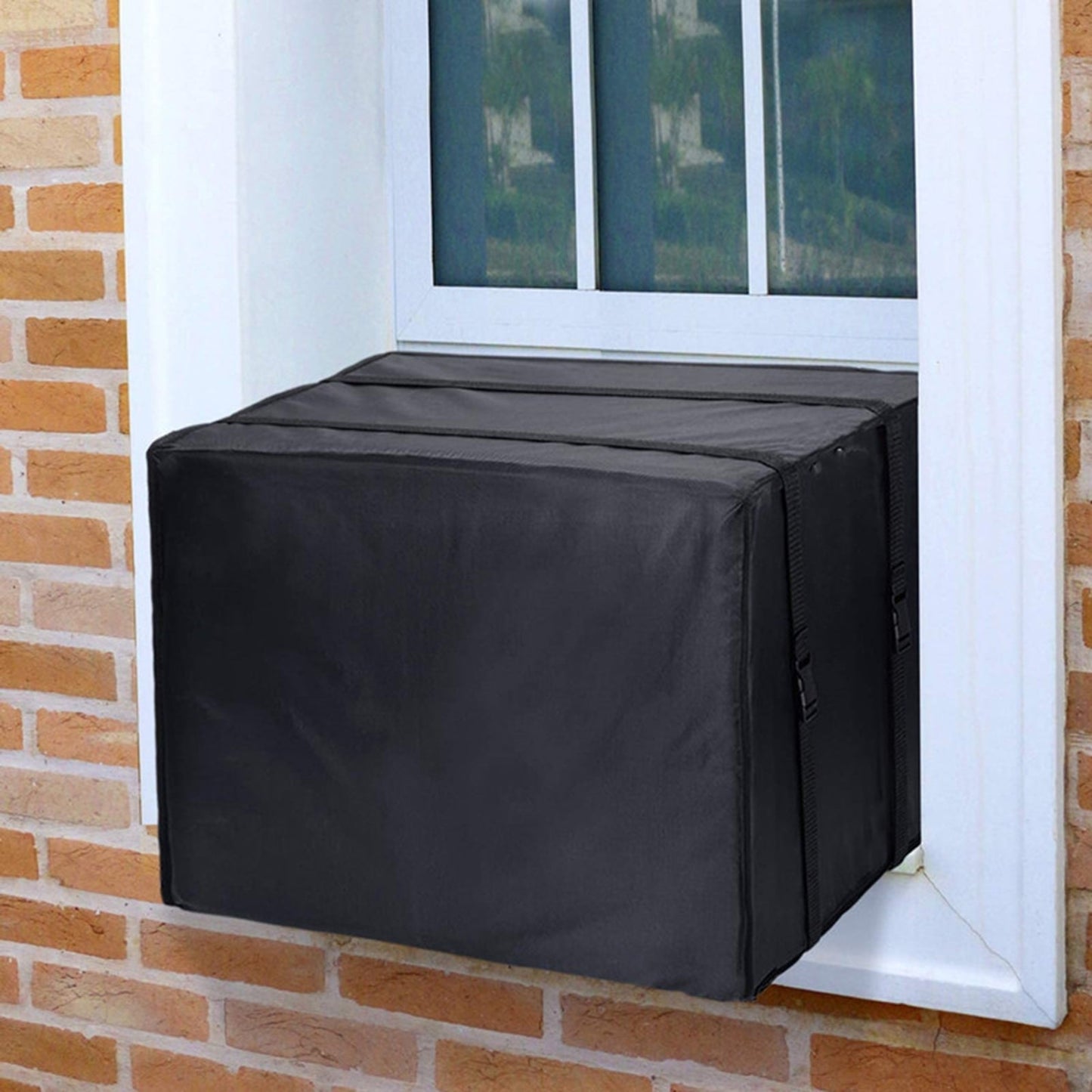 JWF Mall Air Conditioner Cover Full Coverage Protection Waterproof Oxford Cloth Window Air Conditioner Units Protector for Home