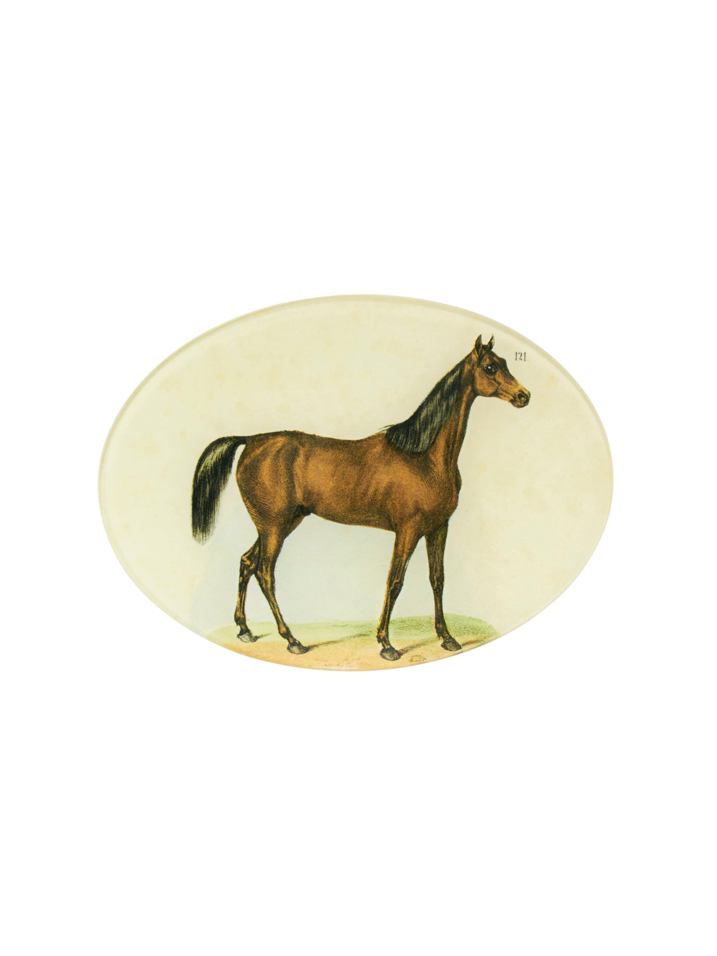 Vintage John Derian Horse Oval Plate