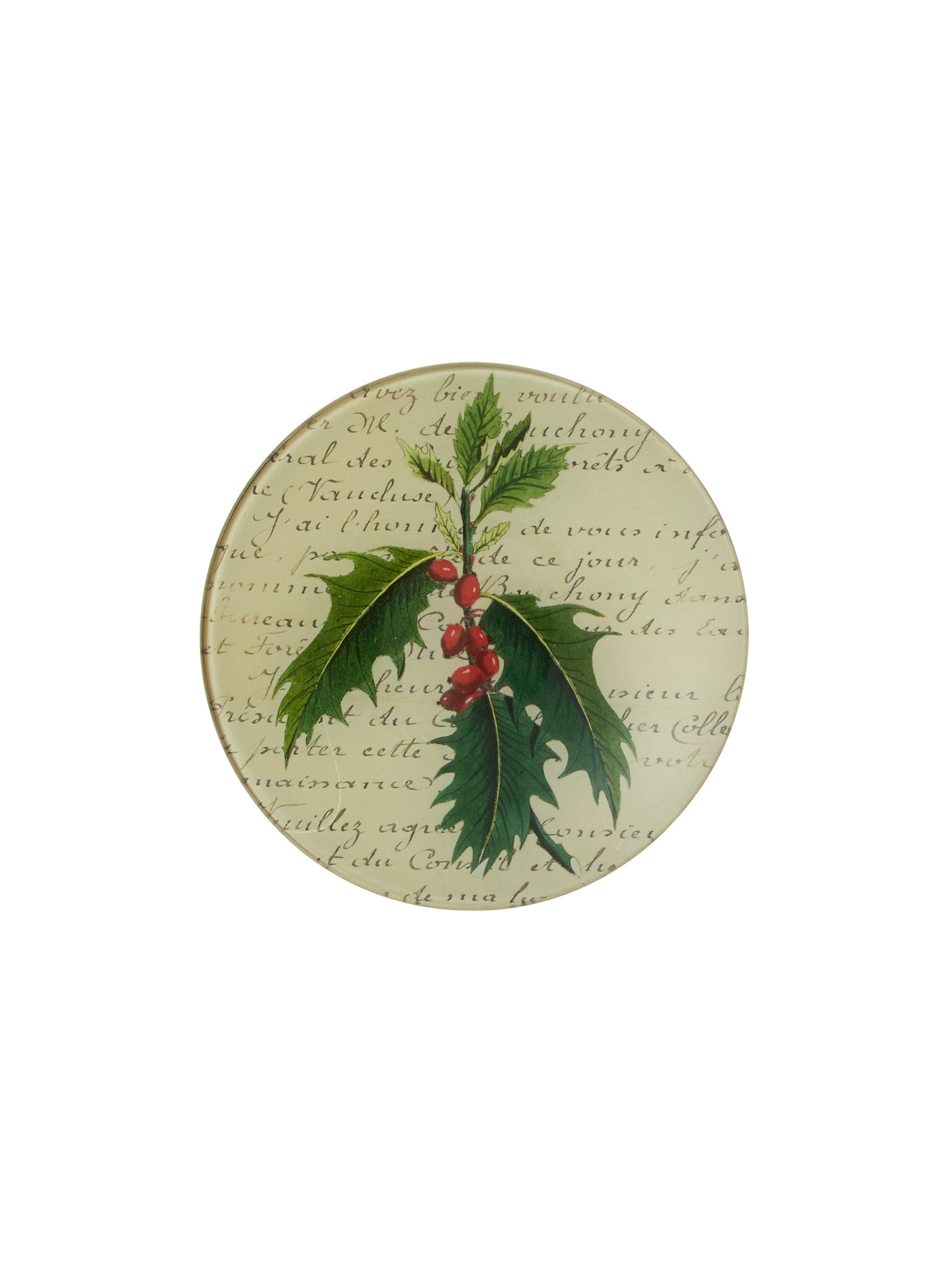Vintage John Derian Round Holly Plate