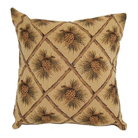Beige Pinecone Pillow