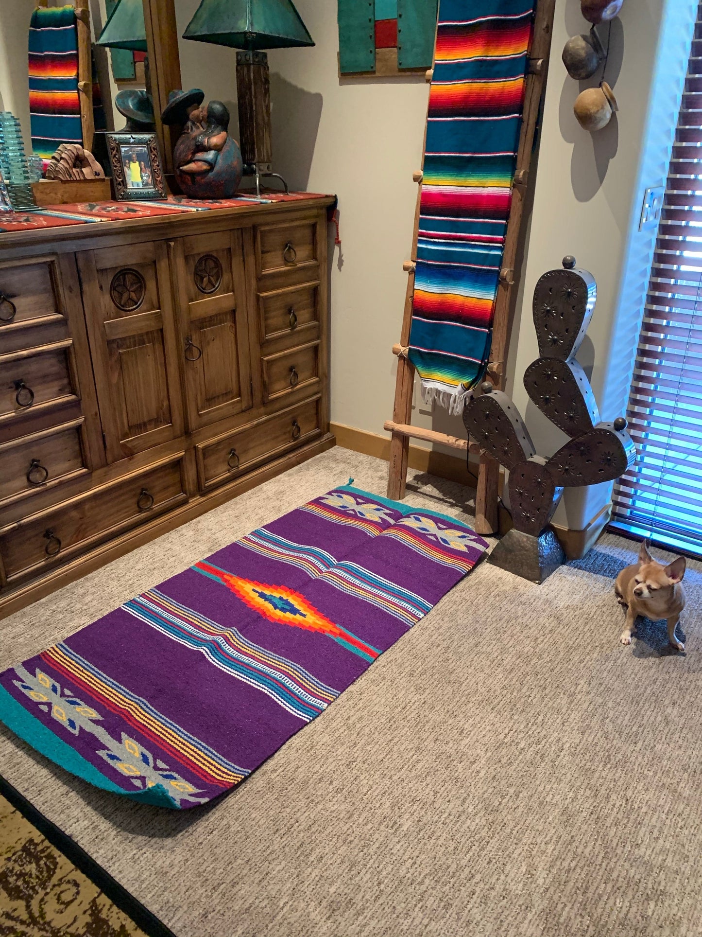 Large Azteca rug  Plum