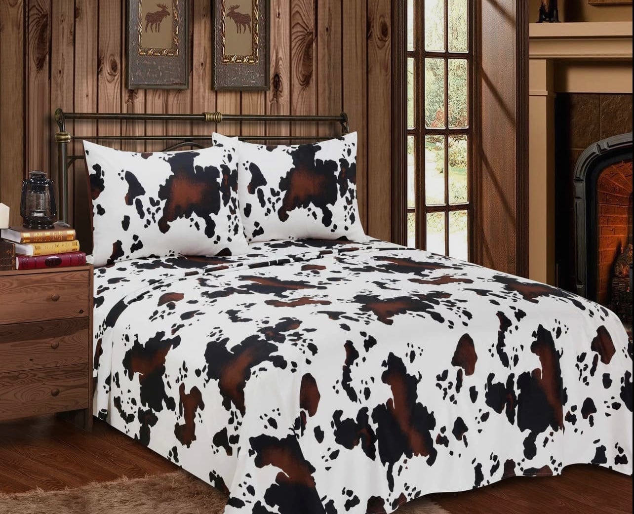 QUEEN Cow 4 pc Sheet set