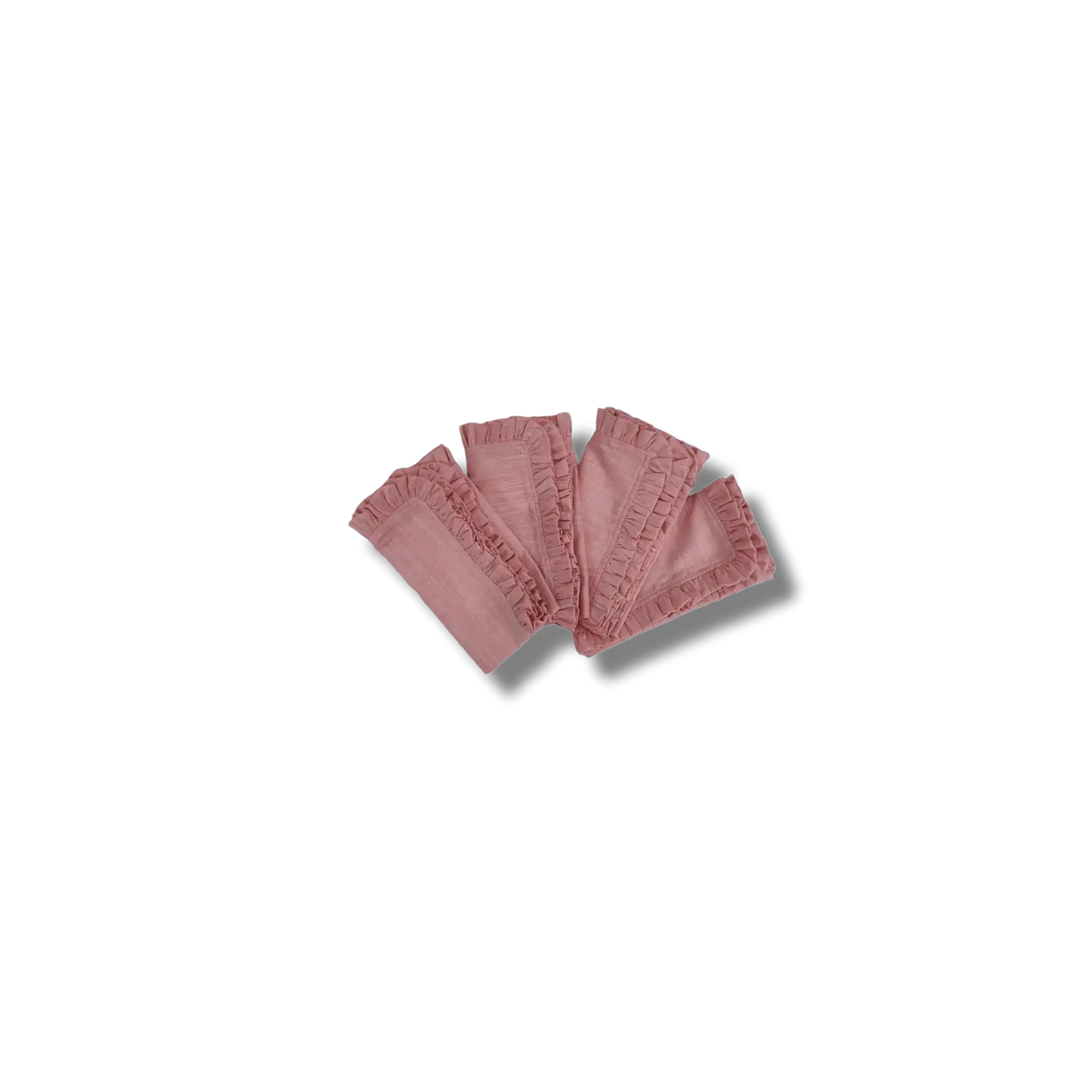 Square Linen Ruffle Napkins